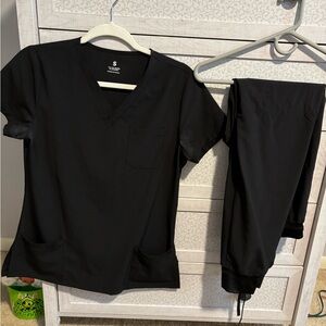 Black Scrub Set